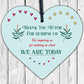 Thank You Tutor Teacher Mentor Support Wooden Heart Leaving Gift Plaque Sign