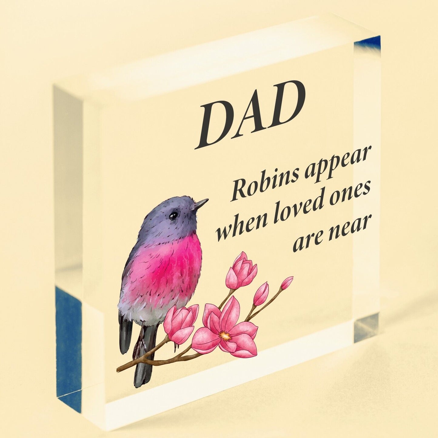 Dad Memorial Personalised Robin Memorial Christmas Dad Grandad Remembrance