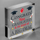 Big Deal Graduation Wooden Heart Keepsake Gift Congratulations Party Decorations