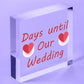 Wedding Countdown Chalkboard Hanging Decor Sign Novelty Engagement Gifts