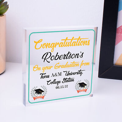 Graduation Gift For Him For Her Hanging Plaque Daughter Son Graduation Uni Gift