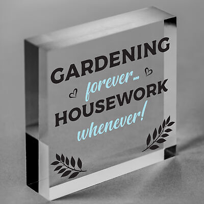 Gardening Forever SummerHouse Sign Garden Shed Mum Nan Beautiful Home Gift