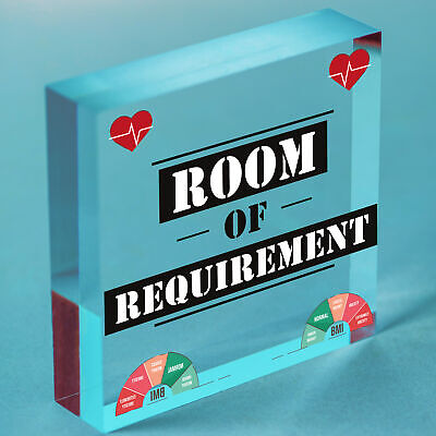 Room Of Requirement Wizardry Hanging Plaque Magic Gift Sign Bedroom Toilet