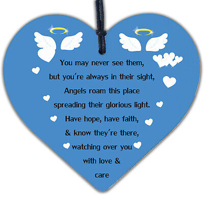 Glorious Light Angels Memorial Bereavement Poem Hanging Plaque Heaven Love Sign