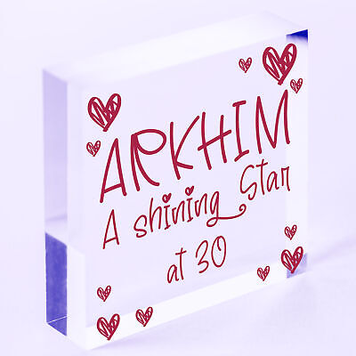 30th Birthday Gifts For Her Wooden Heart Sign Gift For Friend Sister Niece Women