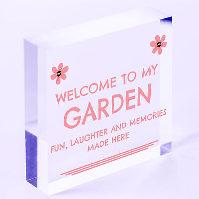 Garden Welcome Signs Novelty Garden Shed Plaques Home Decor Garden Gifts