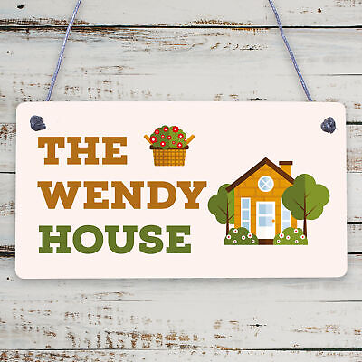 The Wendy House Hanging Summer House Garden Shed Decor Sign Home Gifts