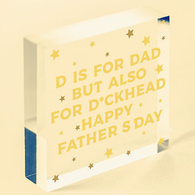 RUDE Fathers Day Gift Funny Gift For Dad From Son Daughter Novelty Gift For Him