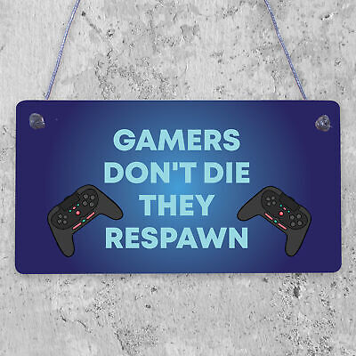 Gamer Bedroom Accessories Plaque Gifts For Brother Dad Man Cave Door Signs