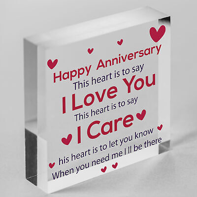 Anniversary Gift For Her Anniversary Gifts For Him Wood Heart Anniversary Cards