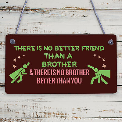 Brother Plaque Novelty Brother Gift For Birthday Christmas Friend Gift For Him