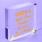 Vodka Salad Funny Alcohol Man Cave Friendship Hanging Plaque Pub Bar Gift Sign