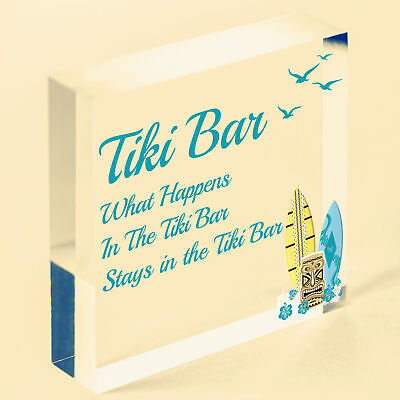 Tiki Bar Accessories Home Garden Bar Plaque Pub Bar Kitchen Man Cave Sign GIFTS