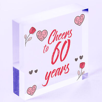 Cheers To 60 Years 60th Birthday Gift For Women 60th Birthday Card Alcohol Gift