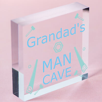 Grandads Man Cave Plaque Grandad Gifts For Christmas Gifts From Grandchildren