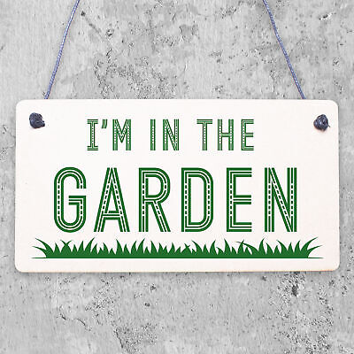 Novelty Garden Hanging Signs And Plaques Backyard Allotment Shed Sign Gifts