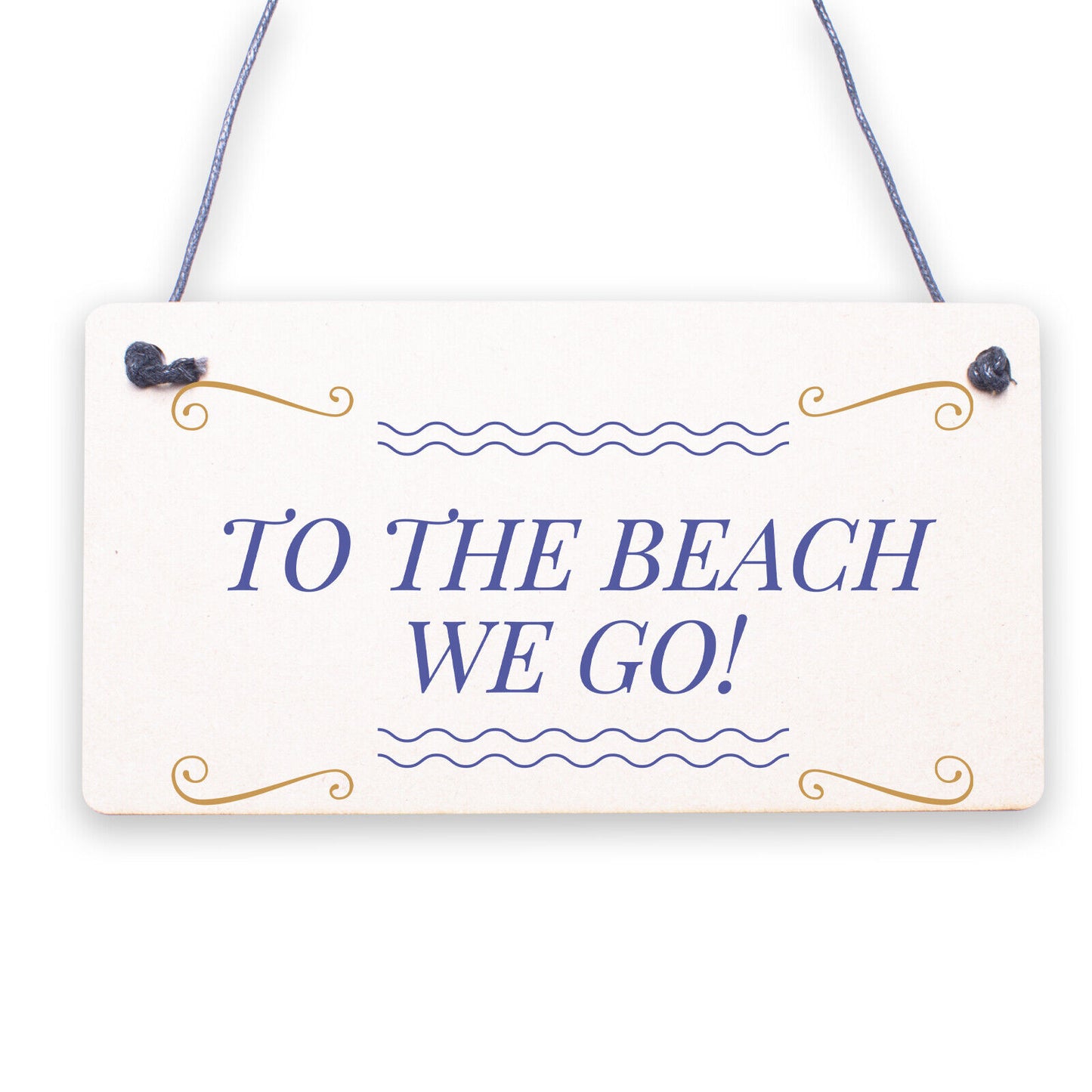 To The Beach Arrow Nautical Seaside Marine Theme Hanging Plaque Sand Gift Sign