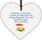 Xmas Gift Heart Plaque Novelty Christmas Gift For Auntie Sister Mummy