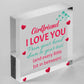 Girlfriend I Love You Signs Funny Valentines Gift For Her Anniversary Gift Heart