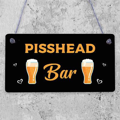 Funny BAR Sign Gin Beer Vodka Plaque Garden Shed Hot Tub Pub Sign Friend GIFT