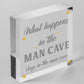 Vintage Man Cave Plaque Sign Novelty Gift FUNNY QUOTE - Games / Boys Room