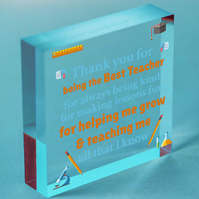 Thank You Best Teacher Gift Heart Best Nursery Gift For Children Leaving Present