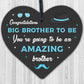 Big Brother To Be Gifts Wooden Heart Congratulations Pregnancy Announcement