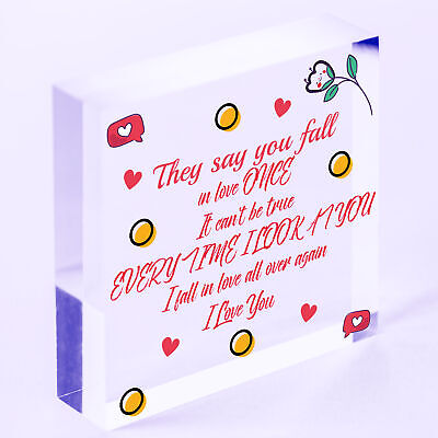 Valentines Gift For Him Her Valentines Decorations Anniversary Card Husband Wife