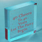 40th Birthday Gifts 40 Cheers To 40 Years Novelty Gift For Him Her Wooden Heart