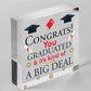 Big Deal Graduation Wooden Heart Keepsake Gift Congratulations Party Decorations