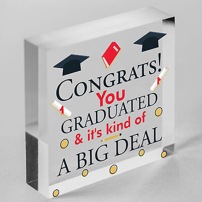 Big Deal Graduation Wooden Heart Keepsake Gift Congratulations Party Decorations