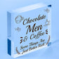 RICH - Chocolate Coffee Men Friendship Gift Hanging Plaque Best Funny Home Sign