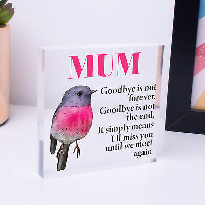 Personalised Those We Love Don't Go Away Robin Memorial Remembrance Mum ANY Name