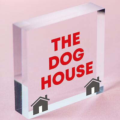 The Dog House Door Plaque Dog Man Cave Novelty Sign Husband Men Gift For Him