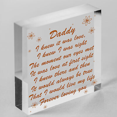 Best Daddy Gifts Wooden Heart Daddy Birthday Card New Daddy Gifts Baby Gift Sign