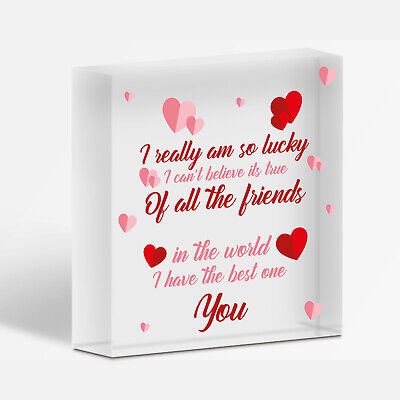 Best Friend Gifts For Women Wooden Heart Best Friend Birthday Card Thank You