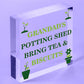 Grandads Potting Shed Sign Hanging Plaque Shed Garden Sign Grandad Gift For Him