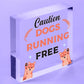 Caution Beware Dogs Running Free Dog Warning Sign Security Garden Plaque