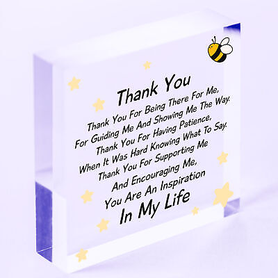 Thank You For Being There For Me Wooden Hanging Heart Love Friendship Plaque