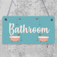 Bathroom Plaque Seaside Nautical Accessories Shabby Chic Toilet Door Sign Gifts