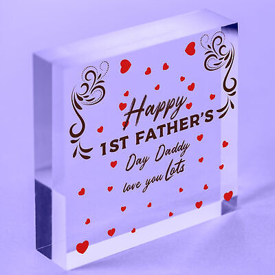 1st Fathers Day Heart Gifts For Him Daddy To Be From Bump Daughter Son Presents