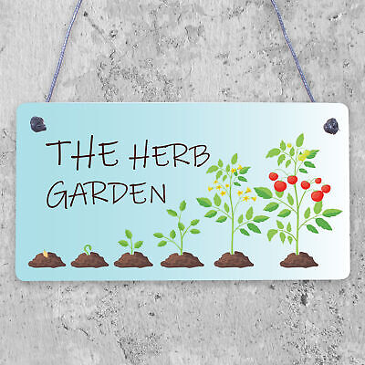 Herb Garden Hanging Sign SummerHouse Garden Shed Plaque Friendship Gift For Her