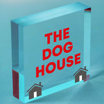 The Dog House Door Plaque Dog Man Cave Novelty Sign Husband Men Gift For Him