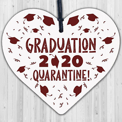 Graduation Present Quaratine Gift Wood Heart Graduation Gift For Daughter Son