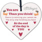 You Are Strong Motivational Quote Wooden Heart Sign Plaque Friendship Gifts