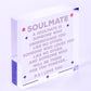 Soulmate I Love You Cute Christmas Gift Hanging Heart Plaque Valentines Day Sign