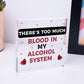 Alcohol System Funny Alcohol Man Cave Bar Pub Hanging Plaque Friend Beer Sign