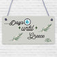 Chalkboard Holiday Countdown To GREECE Wall Sign Novelty Gift For Friend Family