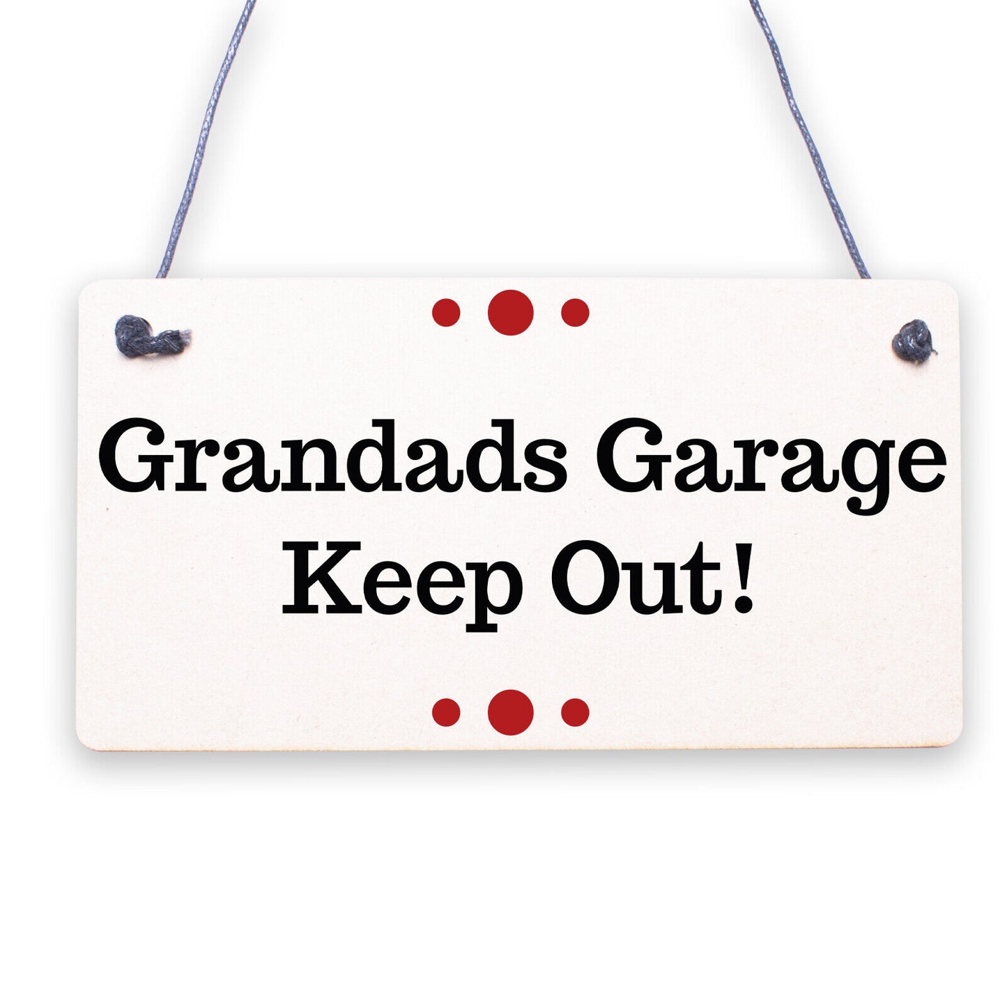 Grandad's Garage Wall Plaque Novelty Workshop Man Cave Shed Sign Father Gift