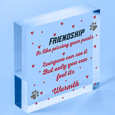 Best Friend Friendship Sign Wooden Heart Gifts Birthday Gifts Thank You Keepsake